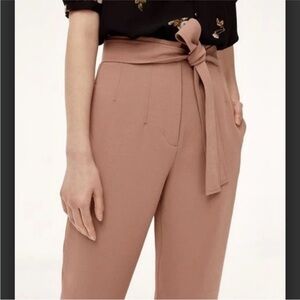 Wilfred Clothtidle tie front pants in nutmeg, size 0